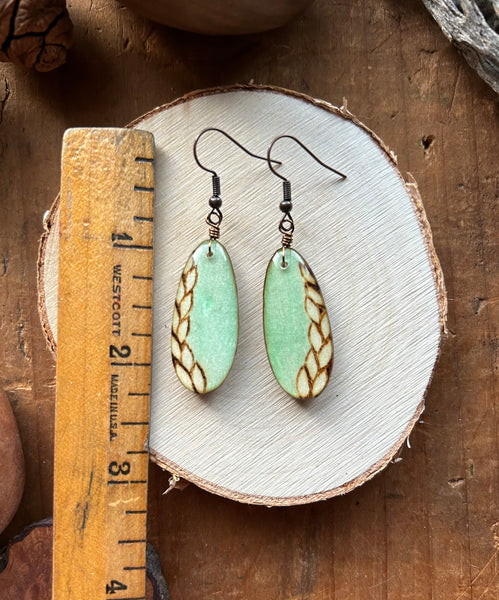 Goddess earrings Aqua